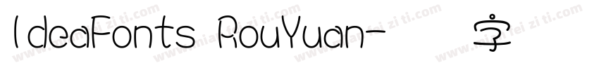 IdeaFonts RouYuan字体转换